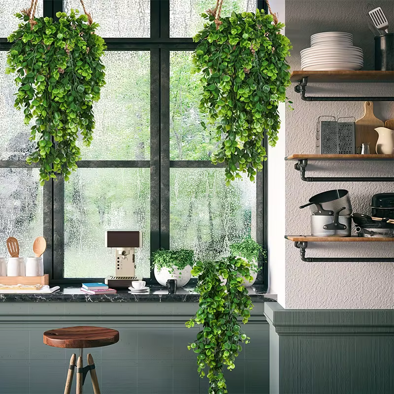 Vignes à fleurs artificielles simulées de plantes