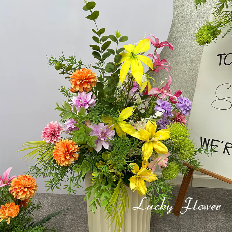 Monet – fleurs artificielles de Style jardin