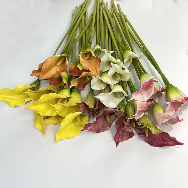 Simulation de fleurs artificielles Calla Lily pour décoration d'hôtel