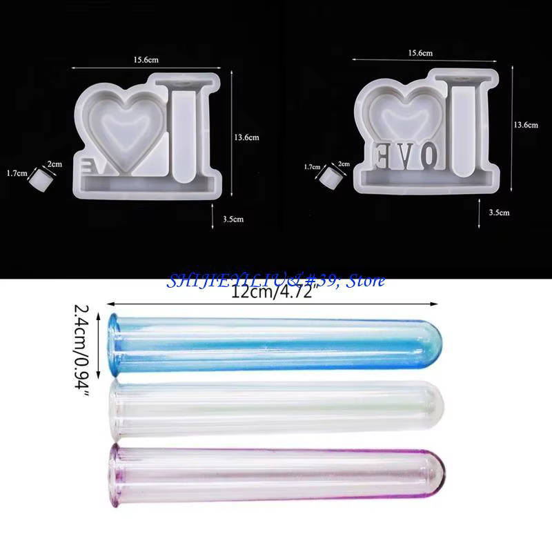 E21f Love Flower Vase Hydroponic Plant Propagation Station Moule silicone