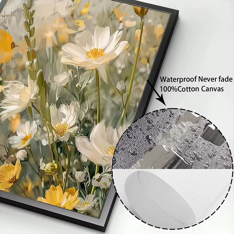 Printemps académie vent plante fleurs marguerites tulipe papillon abeilles rétro affiche impressions toile peintures mur Art photos décor à la maison