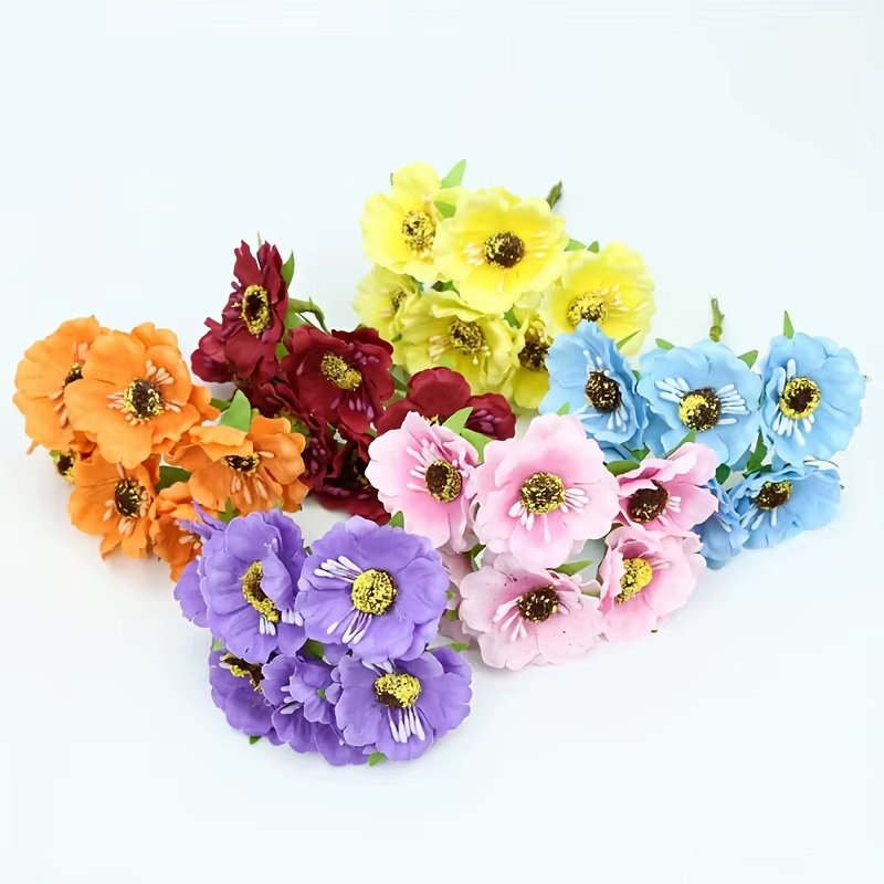 Fleurs artificielles en soie