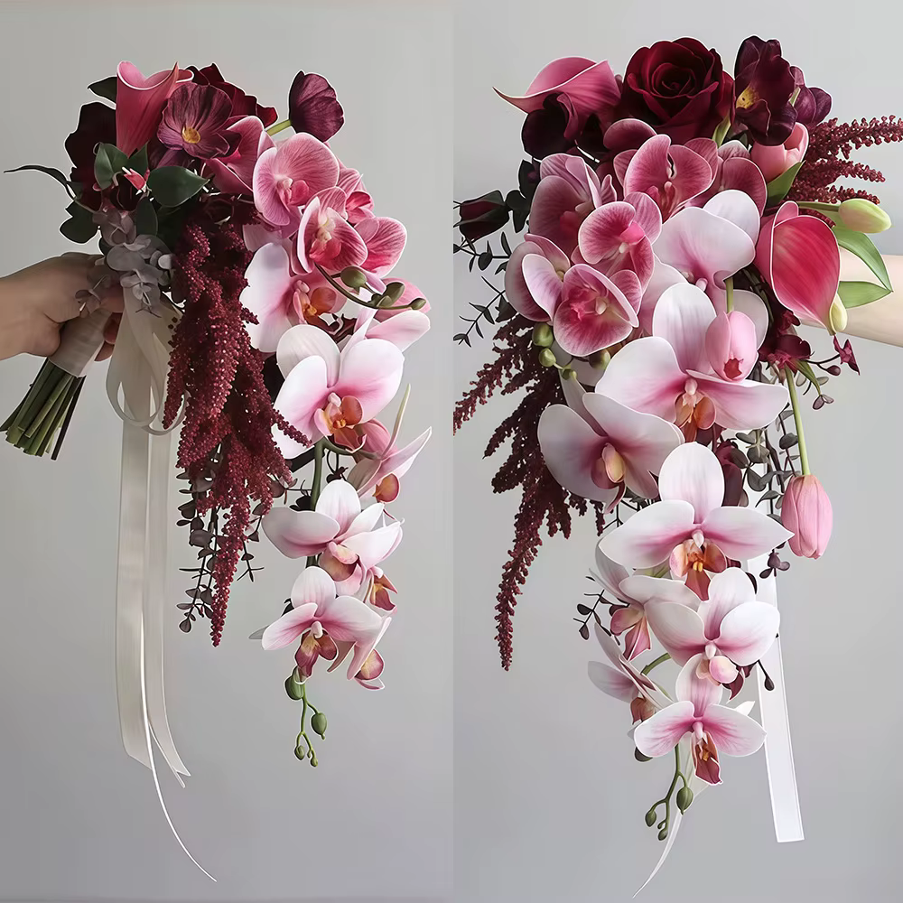 Bouquet de Mariage Cascade Effet Cascade