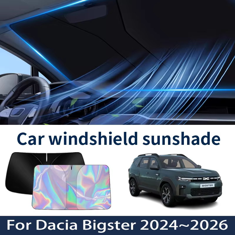 Pare-soleil de pare-brise avant pour Dacia Bigster 2024 ~ 2026 2025, pare-soleil de voiture hybride, isolation thermique, accessoires de refroidissement d'été