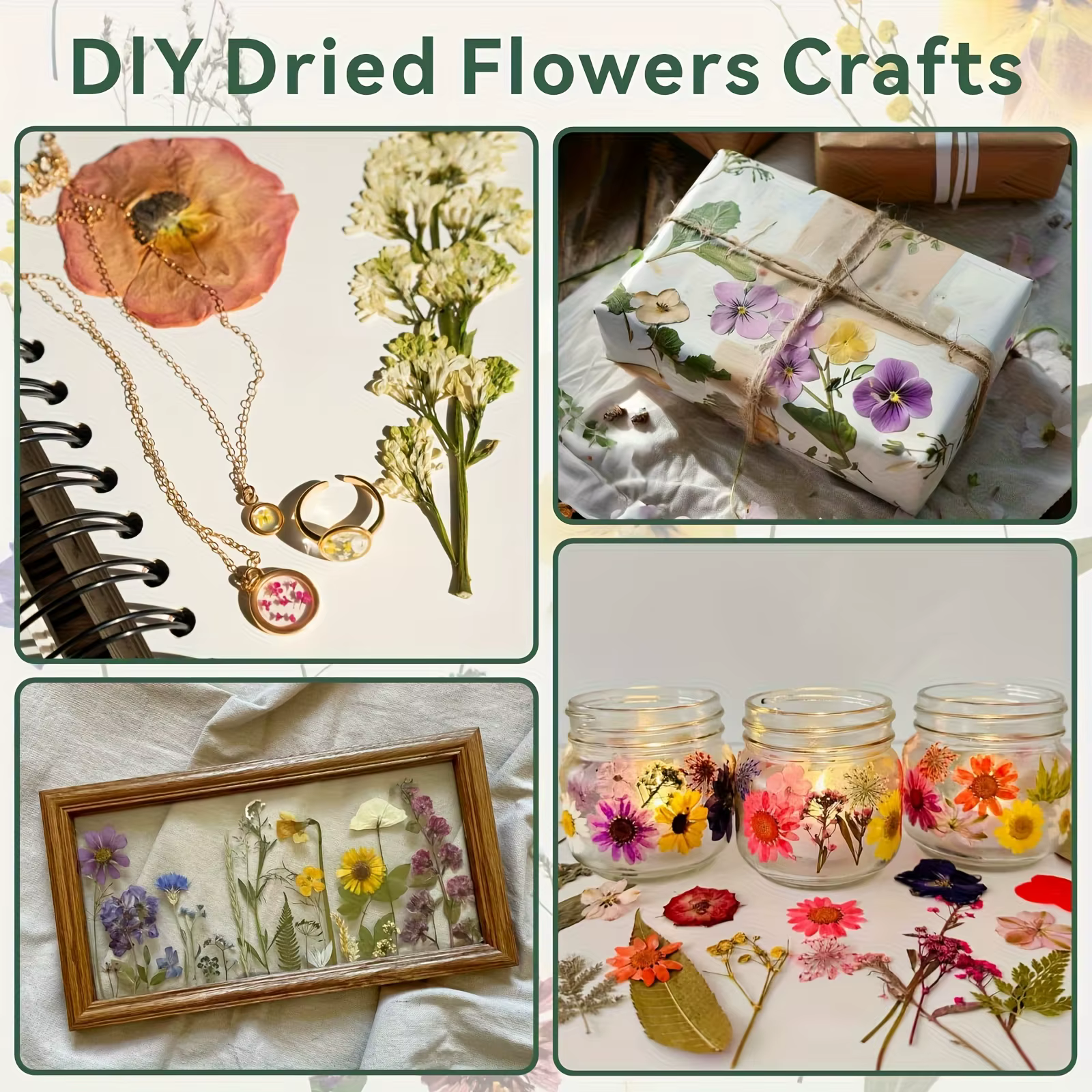 Kit de pressage de fleurs en bois, ensemble de pressage de feuilles et de plantes réutilisable pour la création de fleurs séchées DIY