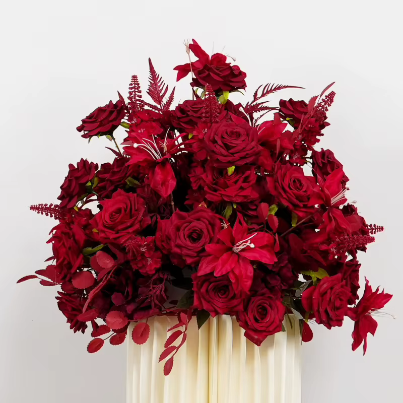 Hortensia Rose blanche