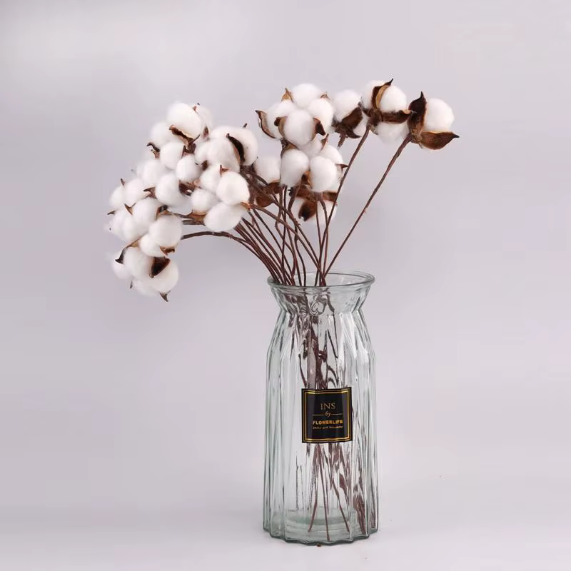 Fleurs artificielles en coton séché