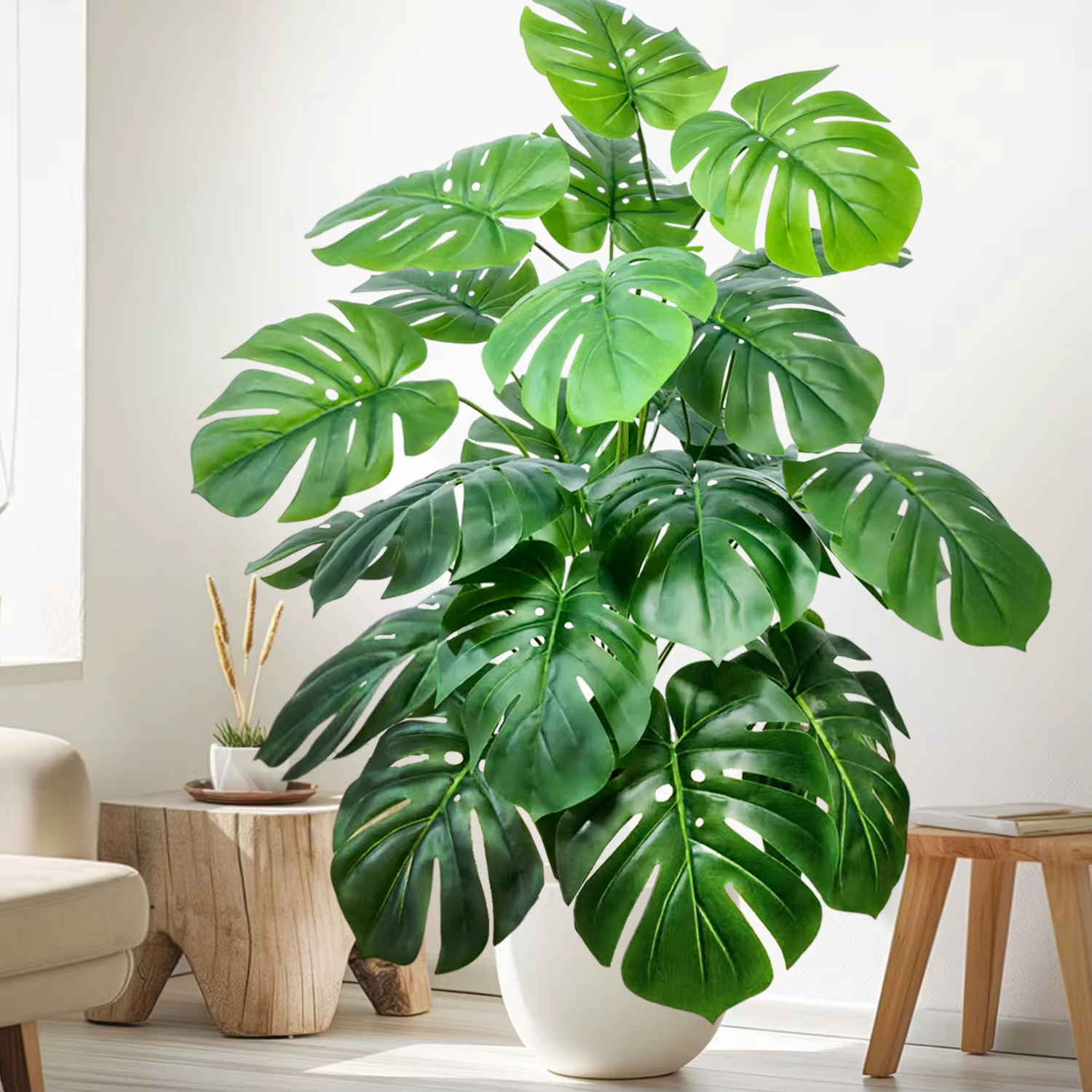 Fleurs et feuilles artificielles Monstera Deliciosa