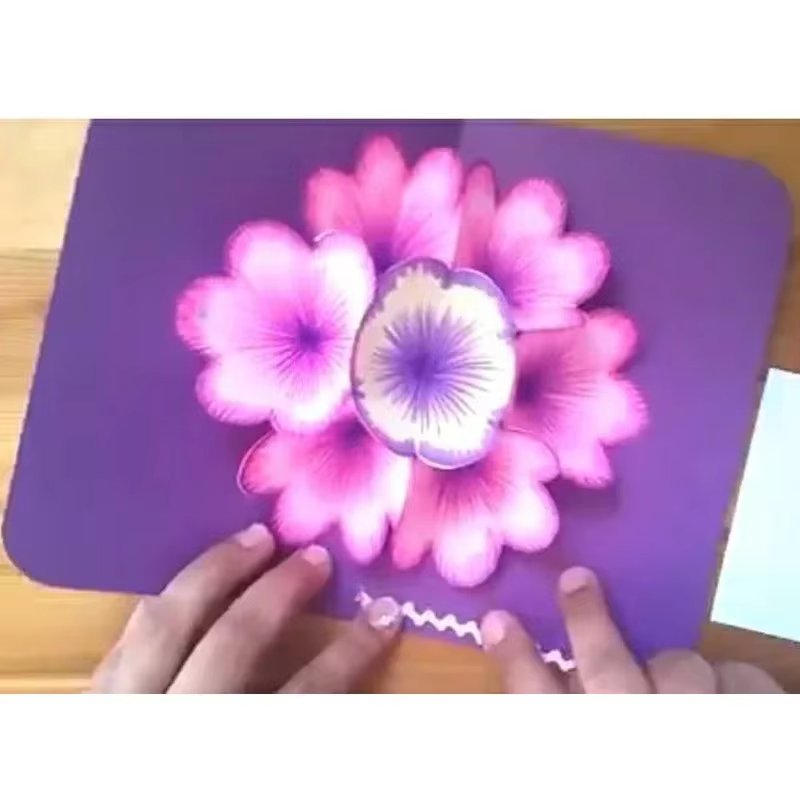 Matrices de découpe en métal Pop-Up fleur 3D