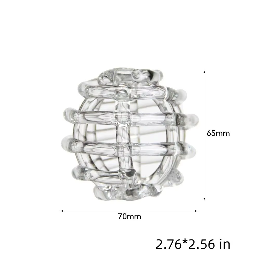 Vase en verre transparent