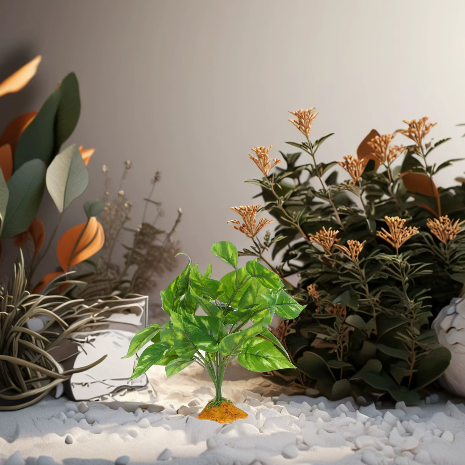 Plantes artificielles pour terrarium