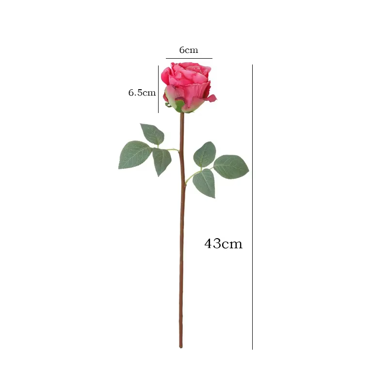 Bouquet de roses artificielles princesse à bord chargé Vintage