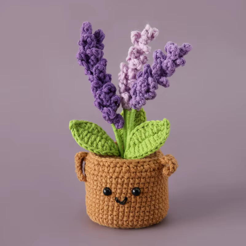 Plantes au crochet créatives en Pot