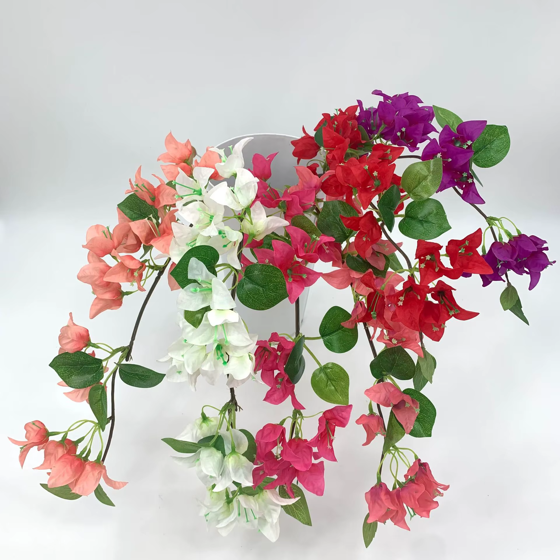 InjFake-Branche de fleurs artificielles décoratives