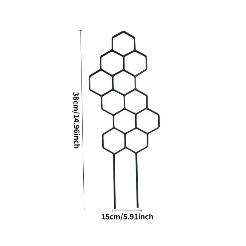 Deux supports pour plantes grimpantes en nid d'abeille de 14