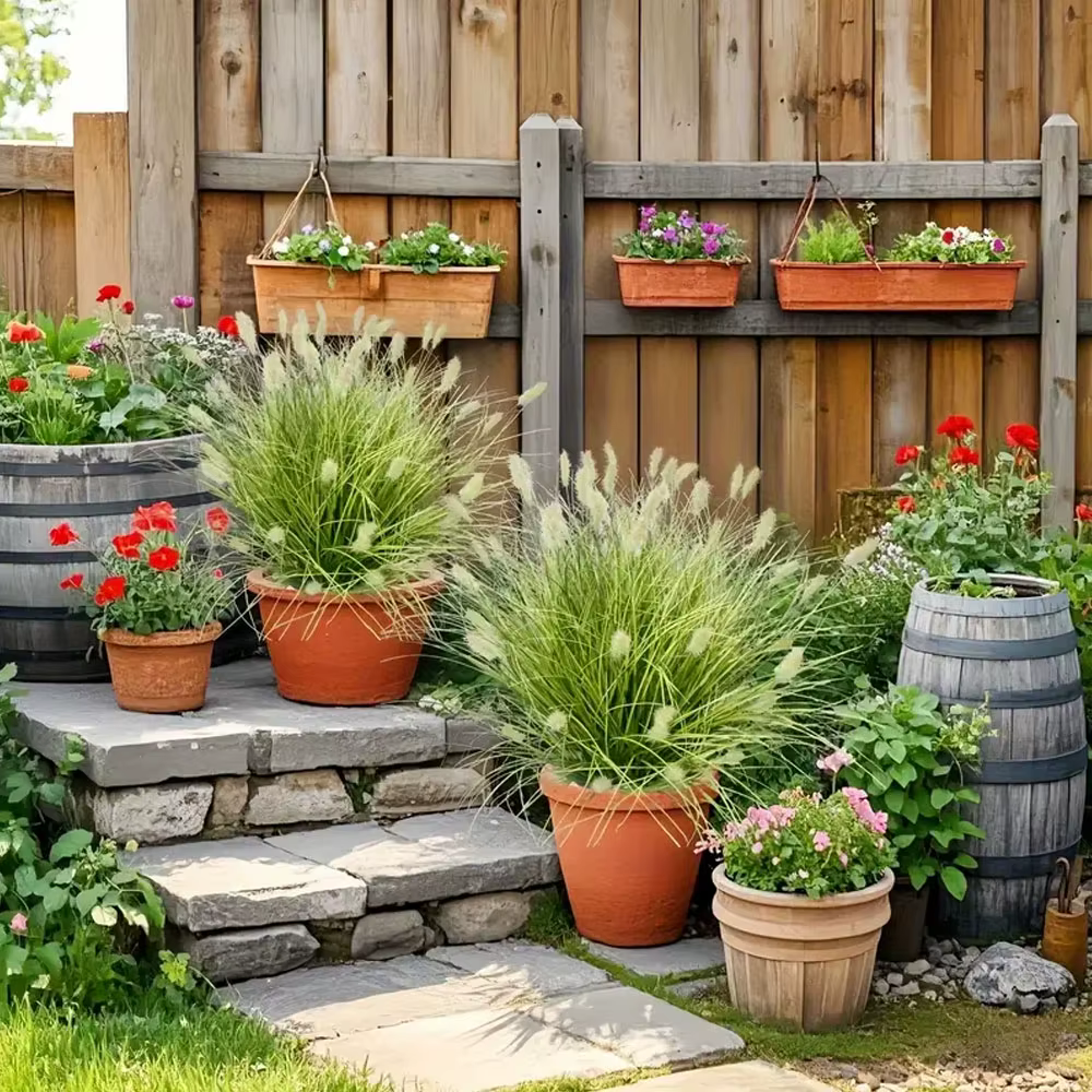 8 pièces plantes artificielles résistantes aux UV fausse plante simulée oignon herbe bricolage pseudograss jardin
