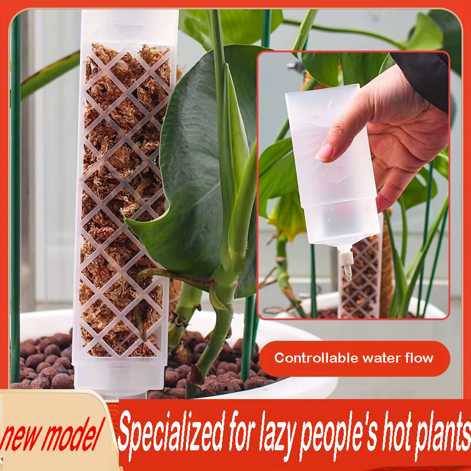 1 pièce Goutteur auto-arrosant réglable en forme de D pour plantes