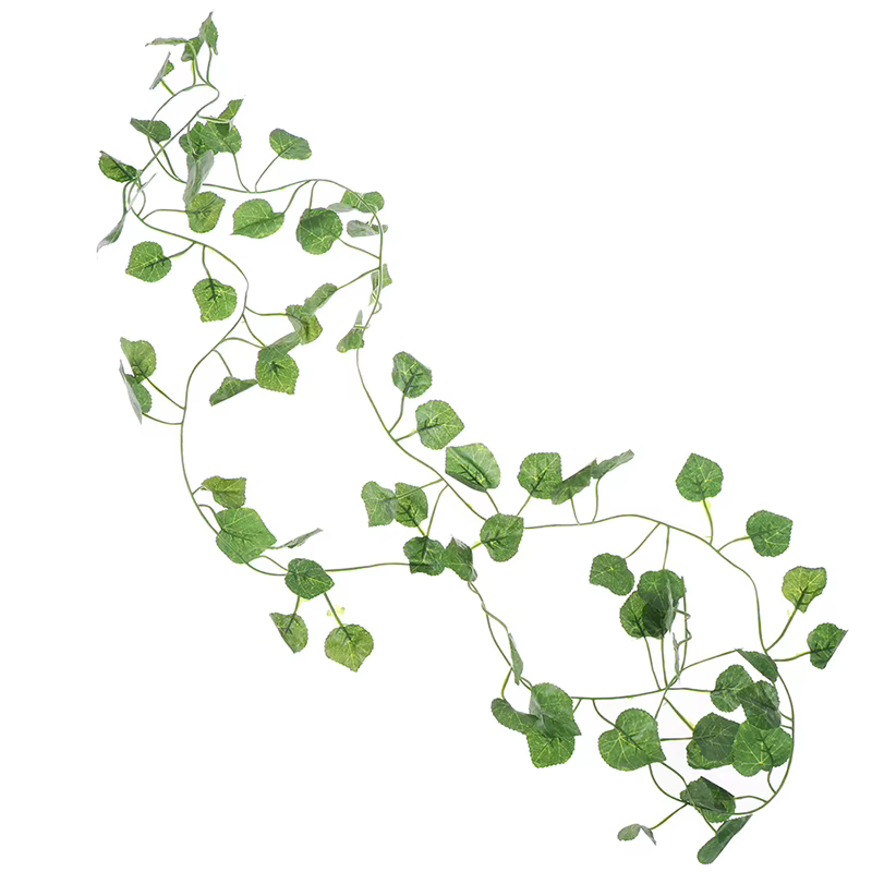Feuilles de plantes vertes de vigne artificielles de 2.0m