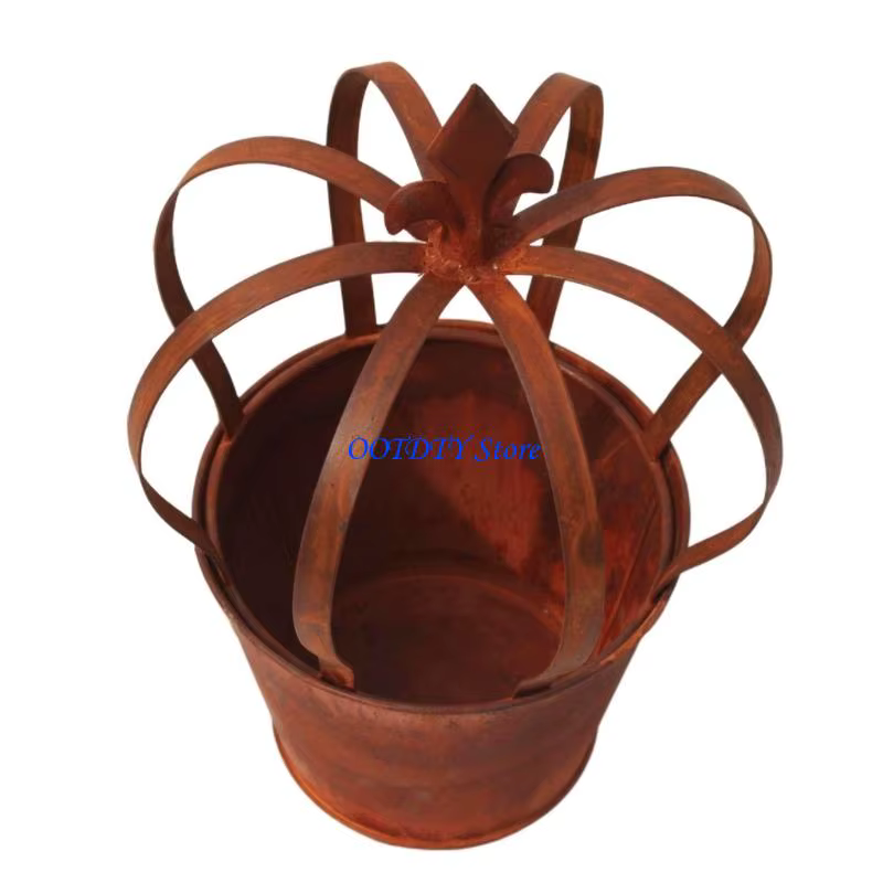 Pot fleur en forme couronne 367A