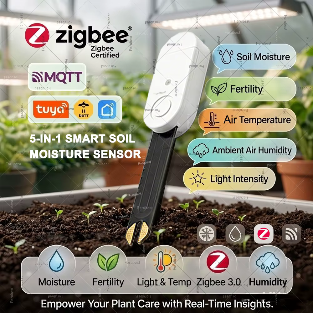 Capteur d'humidité du sol pour plantes Zigbee