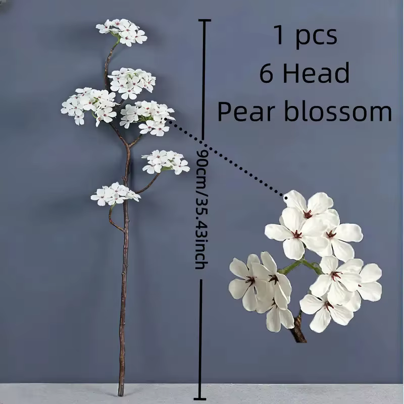 Fleur de poire artificielle de luxe