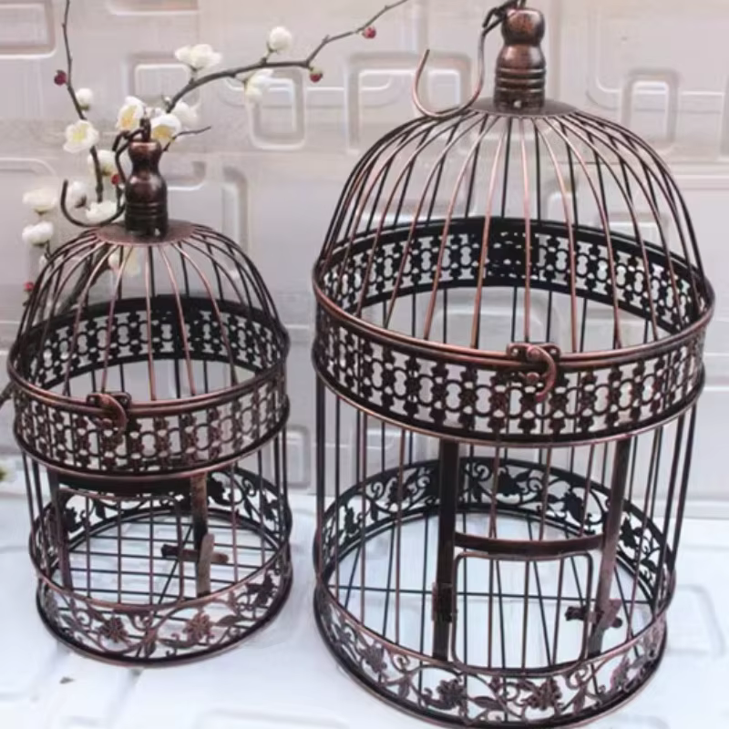 Cage à oiseaux en fer de style européen