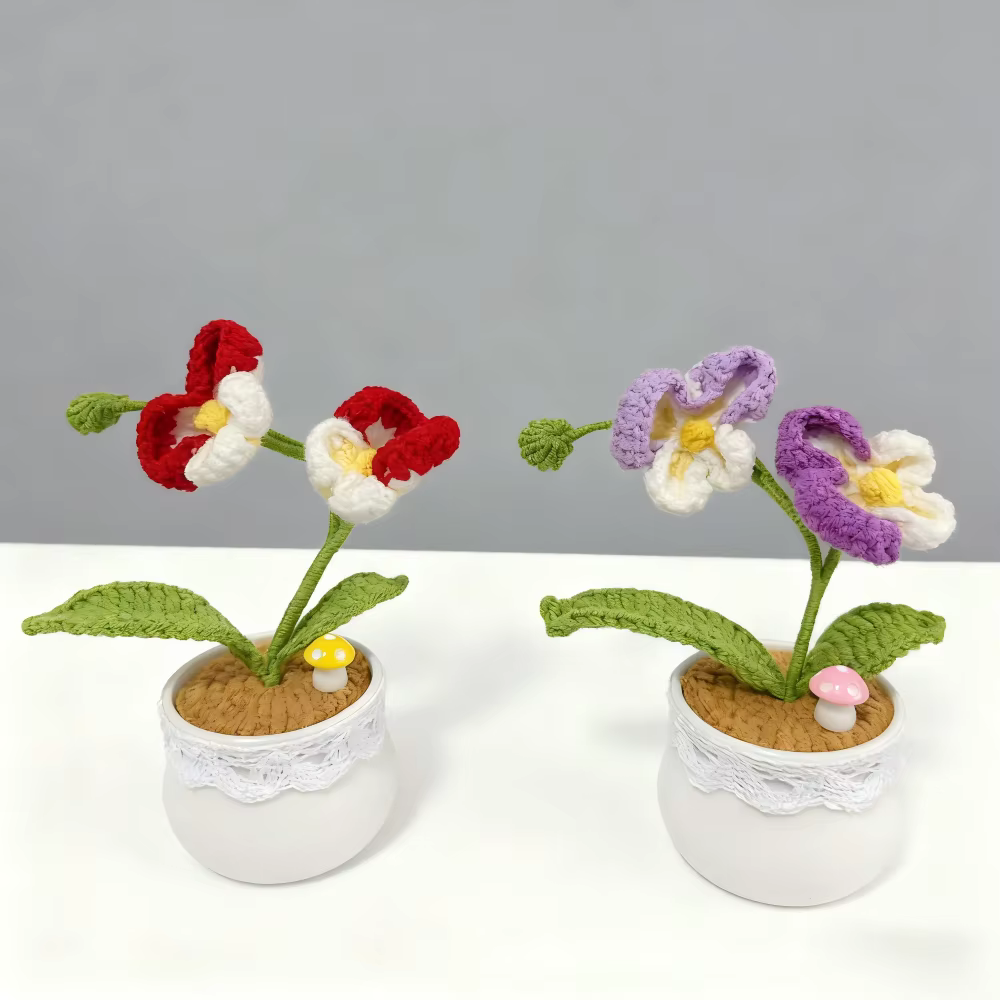 Orchidée papillon au Crochet faite à la main