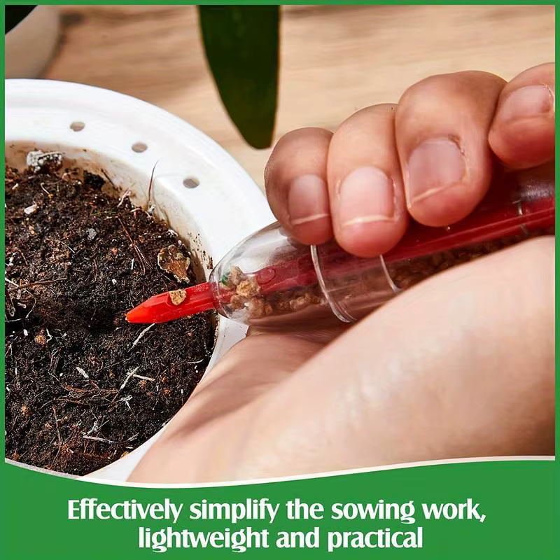 Mini planteur de semis pour les cadres de plantes, réglable, déterminer la fleur, seringue enge, distributeur de semis, outils de semis de jardin