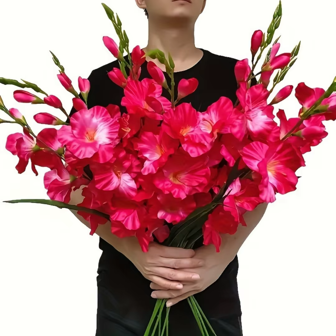 Tiges d'orchidées artificielles en soie