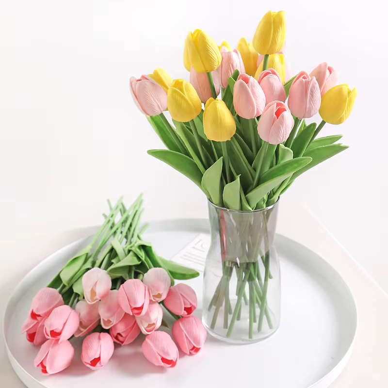 Bouquet de fleurs artificielles tulipes 29cm