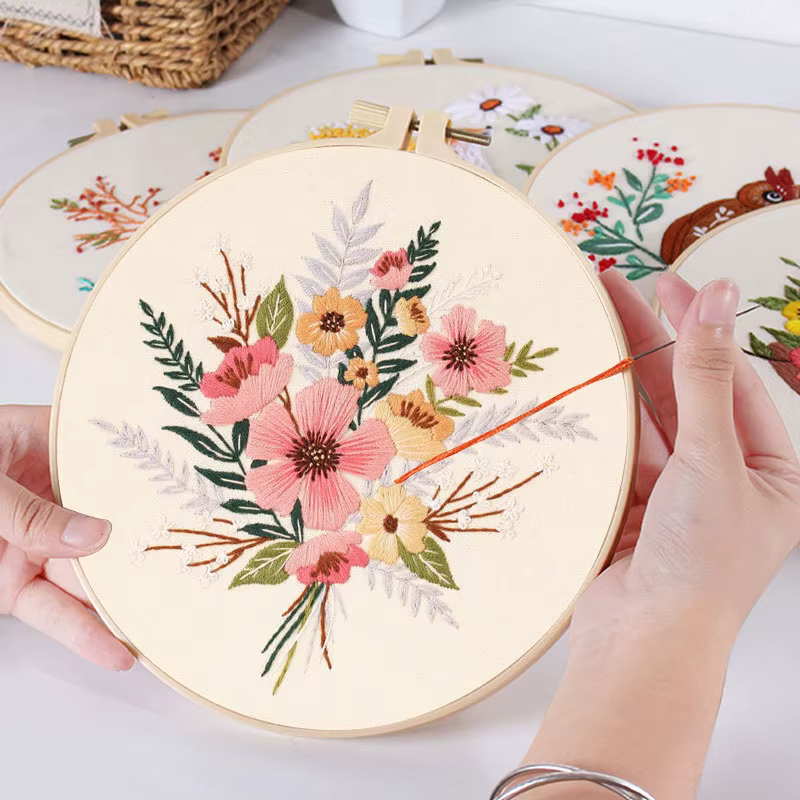 Kit de broderie florale pour débutants