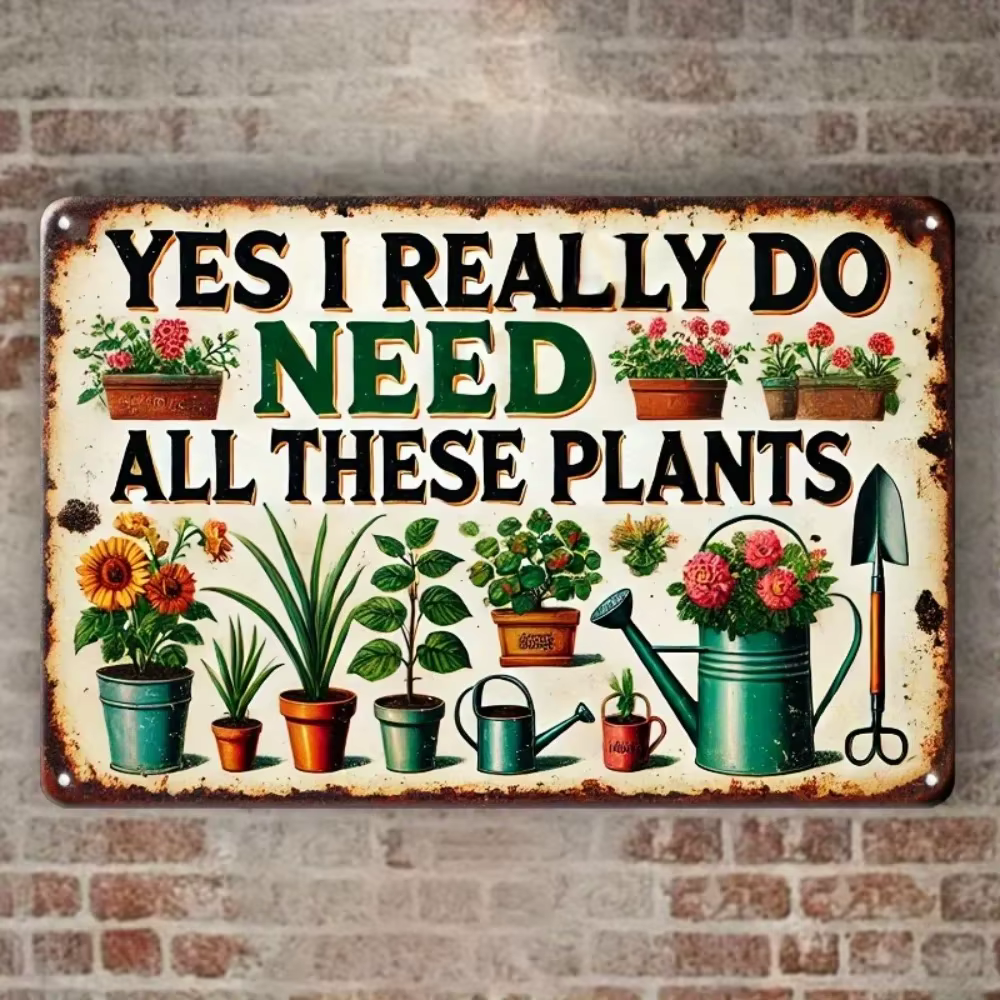 HomePlantProDecor Panneau rustique "Yes