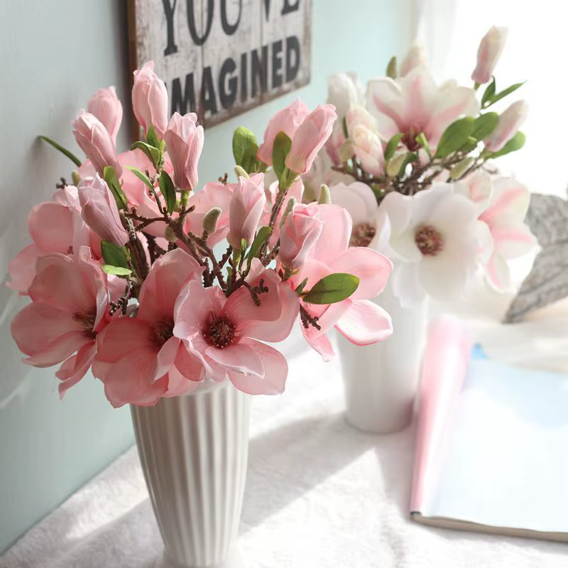 Magnolia Artificiel, Décoration de Table de Mariage