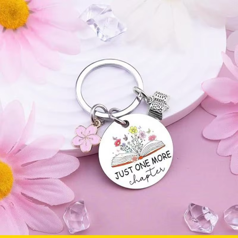 SZCH – porte-clés livres à mode pour les amateurs livres, pour femmes, accessoires bibliothèque, porte-clés pour les