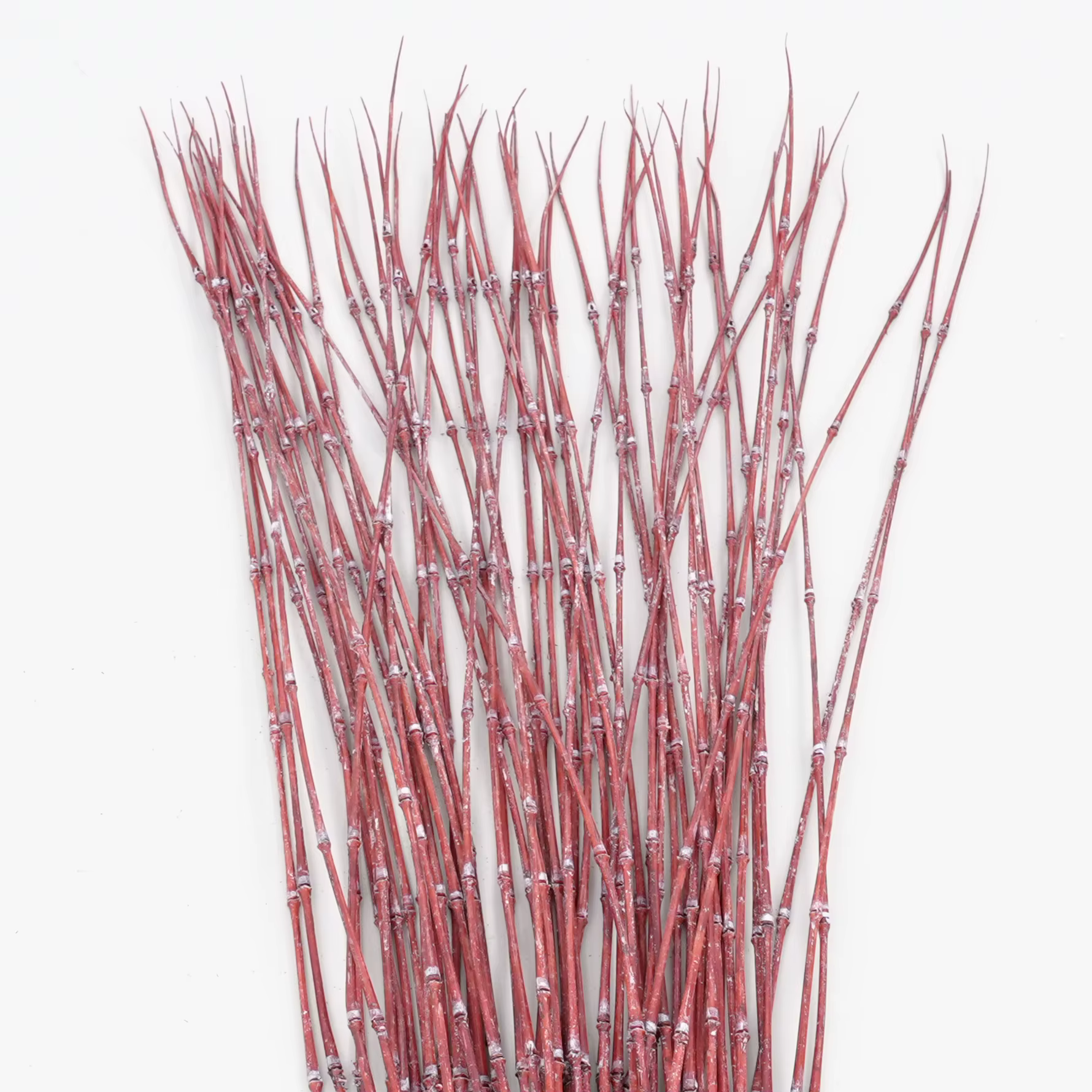 C1998 3.44ft 6 pièces/lot artificiel vert rouge violet mince branche de bambou plante décor à la maison matériel