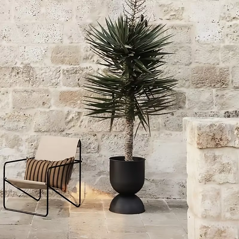 Jardinière d'art en fer pour villa extérieure et jardin