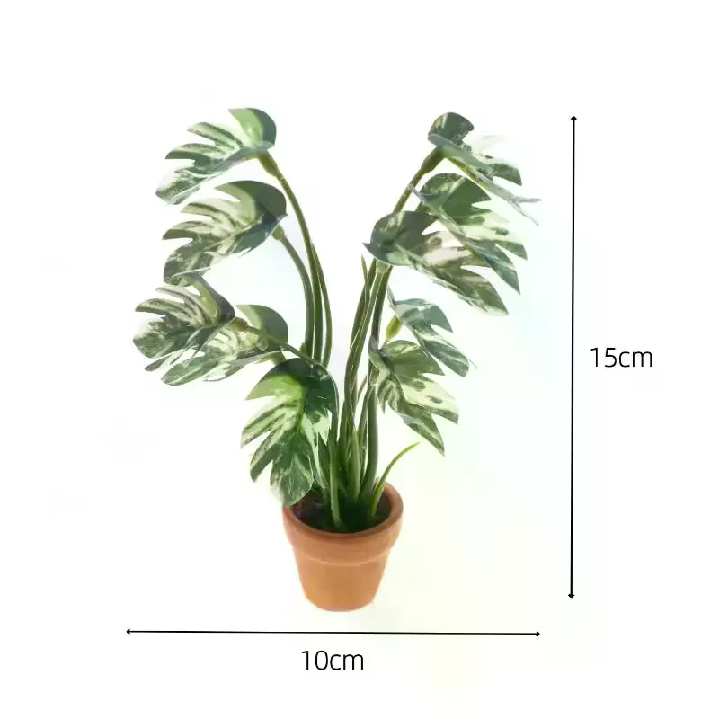 Simulation de maison de poupée Monstera