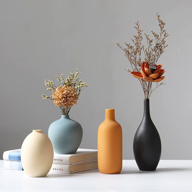 Vase en céramique couleur Morandi