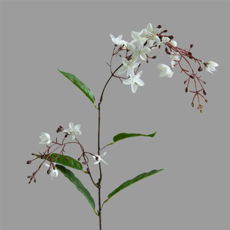 Branche de Fleurs Artificielles de Jasmin Rose