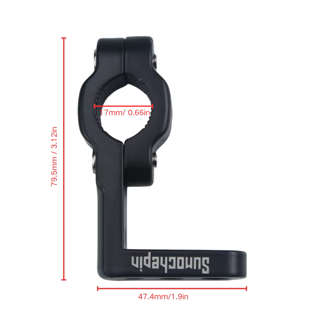 Support de guidon pour accessoires de moto, pince en alliage d'aluminium, support de rétroviseur de moto, adaptateur de montage sur guidon