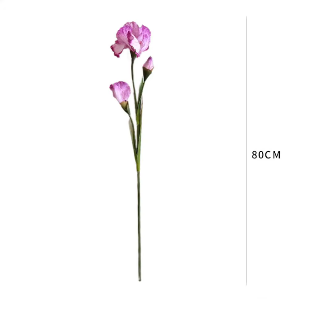 Branche de fleur d'iris artificielle de 80 cm