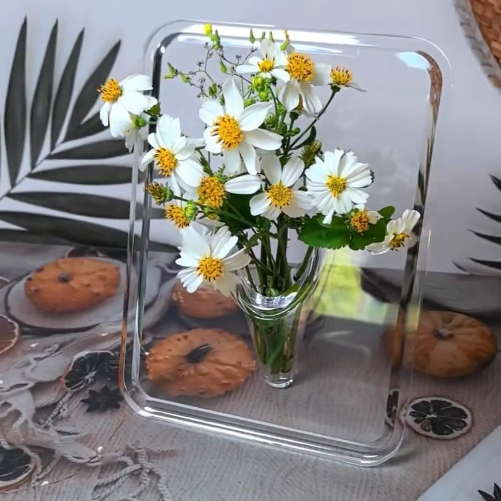 Vase à fleurs créatif transparent