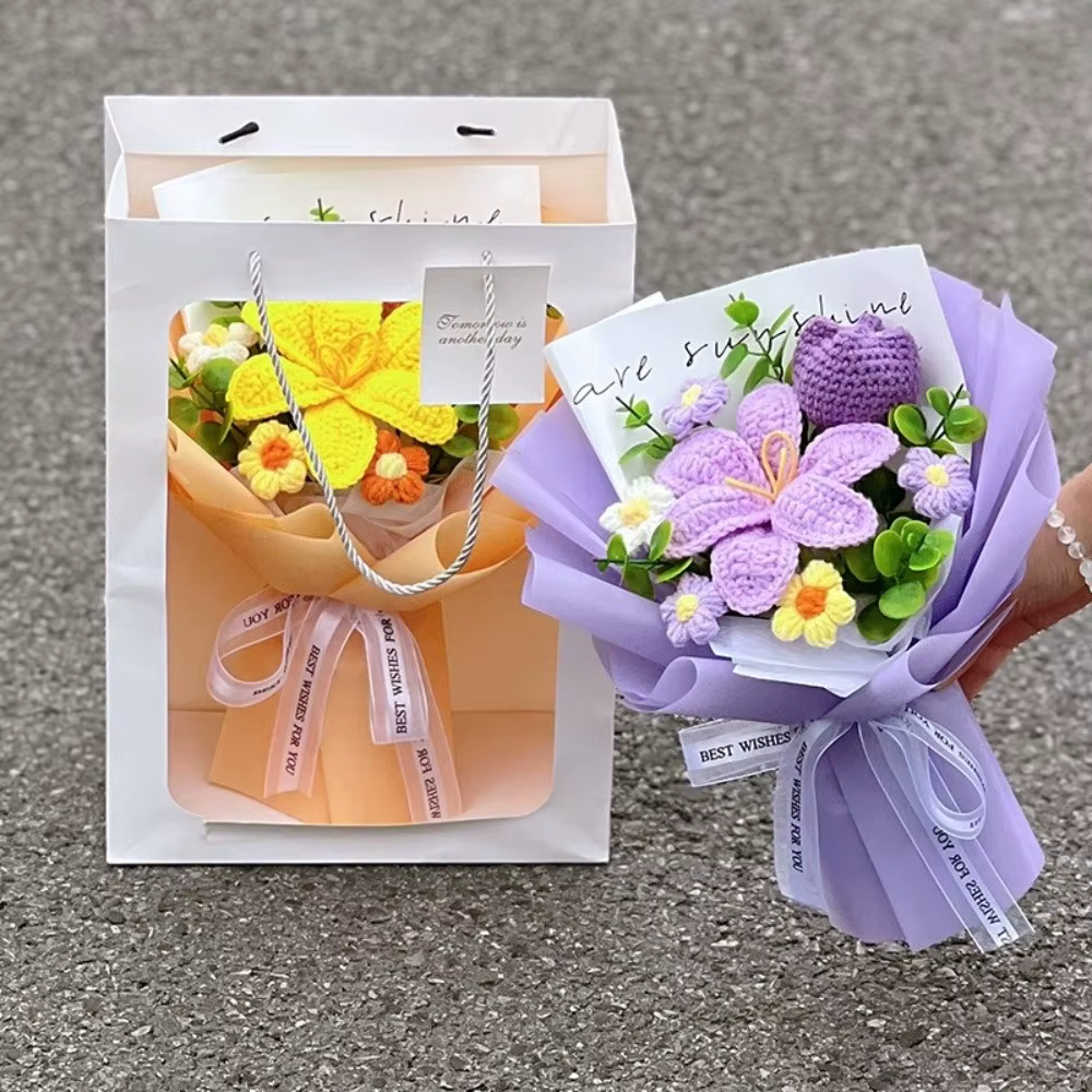 Bouquet de fleurs en coton de qualité