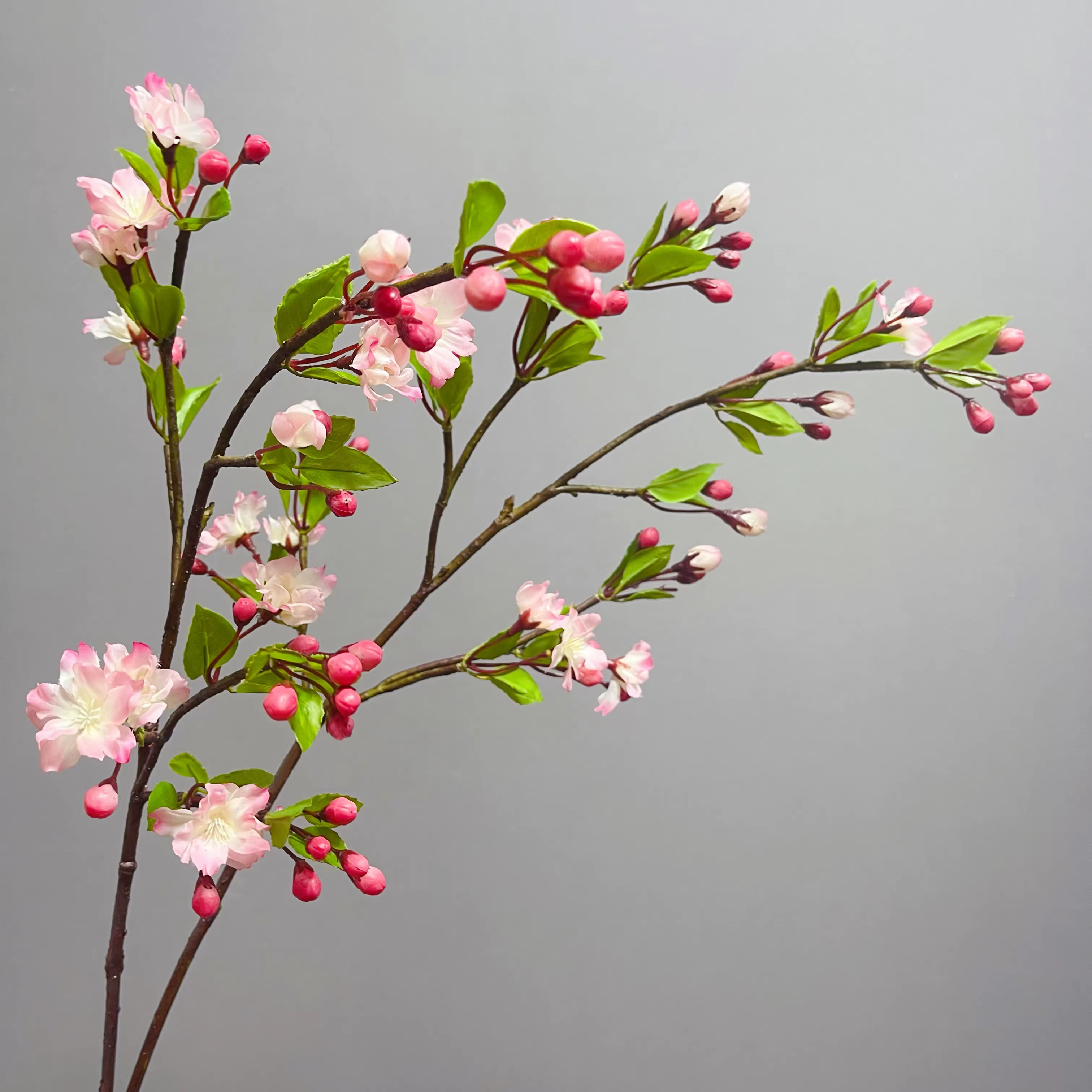 Fausse fleur de pommetier drapée artificielle