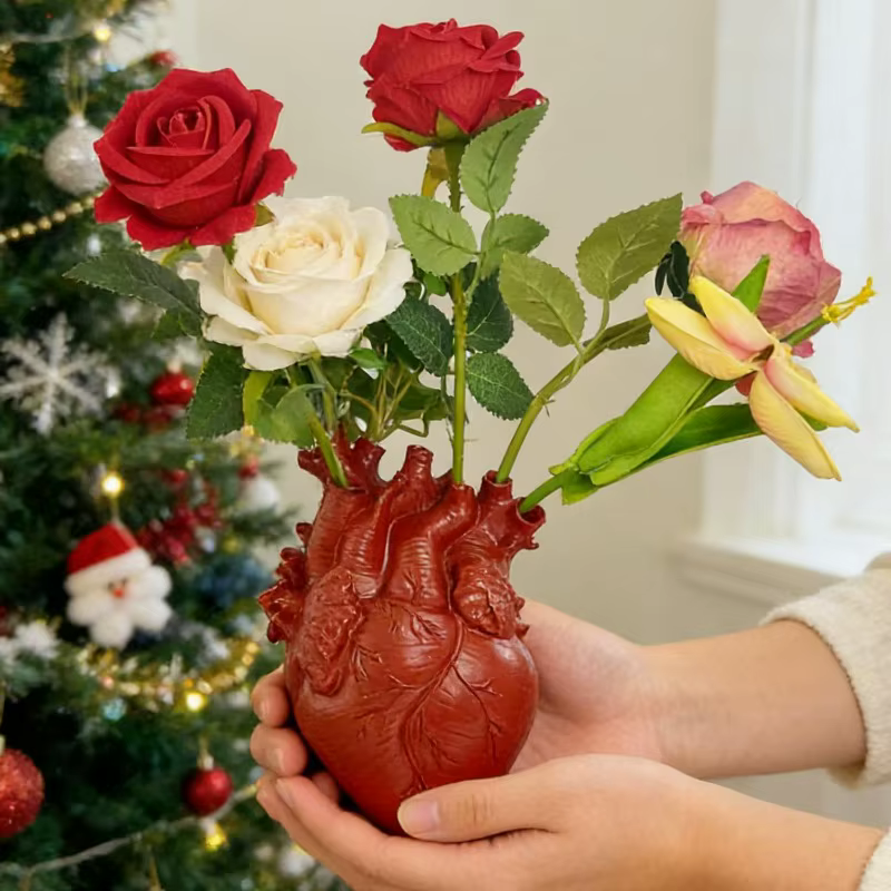 Vase créatif en forme de cœur