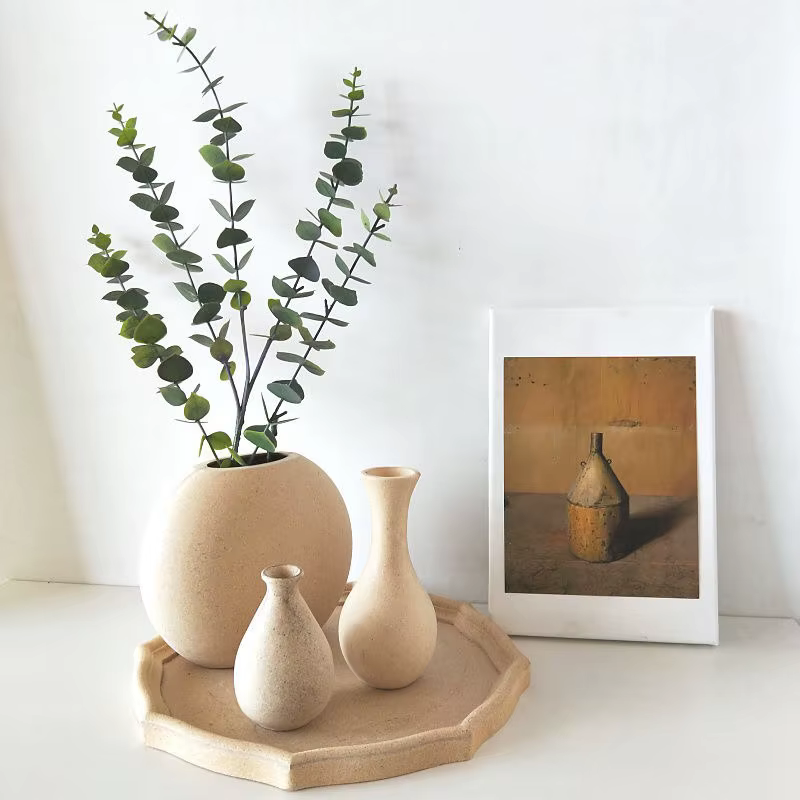 Vases en bois, vase pour arrangement floral