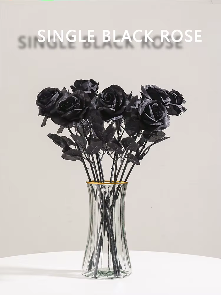 Roses Artificielles Noires