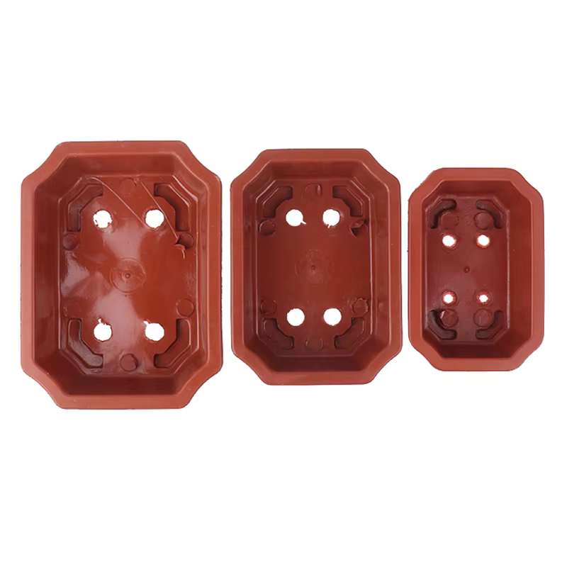 Pots de bonsaï Vintage en plastique
