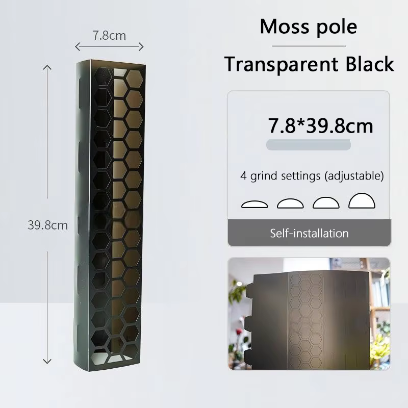 3 piquets de mousse en plastique extensibles pour l'entraînement des plantes grimpantes d'intérieur comme le Monstera pour une croissance verticale