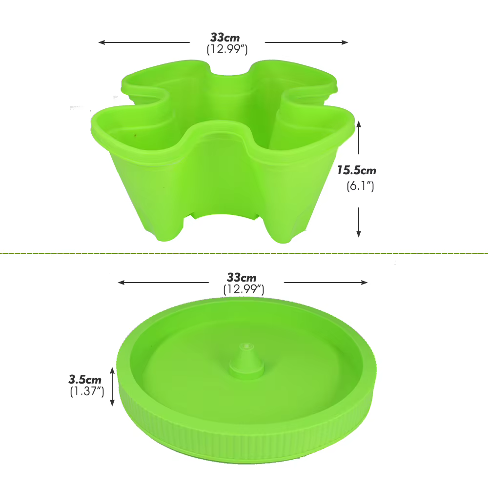 User inière empilable en plastique PP pour plantes d'intérieur et d'extérieur